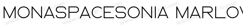 MonaspaceSonia Marlowe Regular字体转换